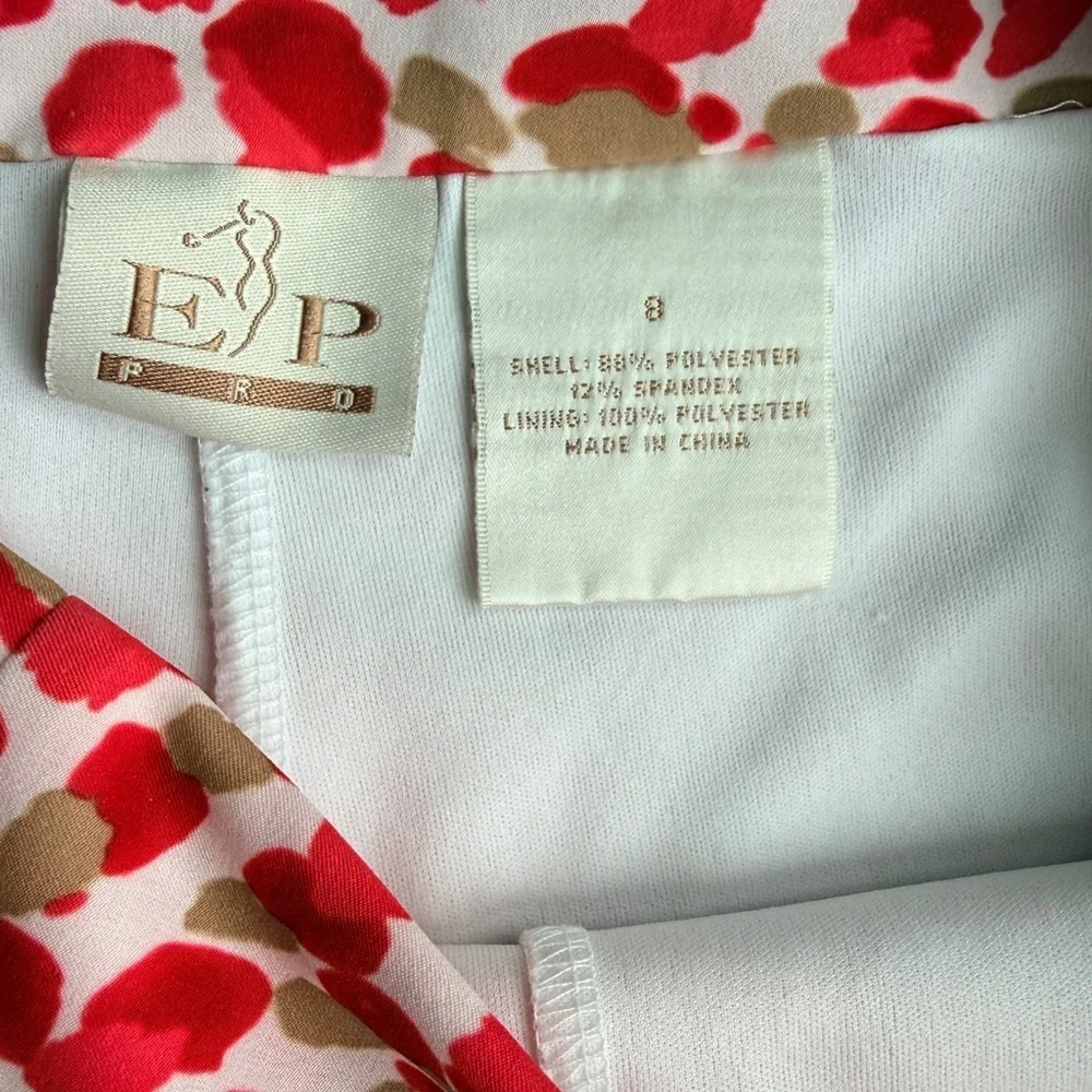 EP PRO Nectar Coral Red & Tan Golf Skort - Picture 4 of 5